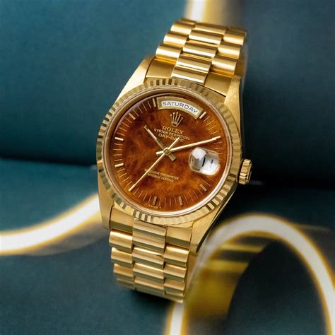 rolex with wood dial|Rolex day date wood dial.